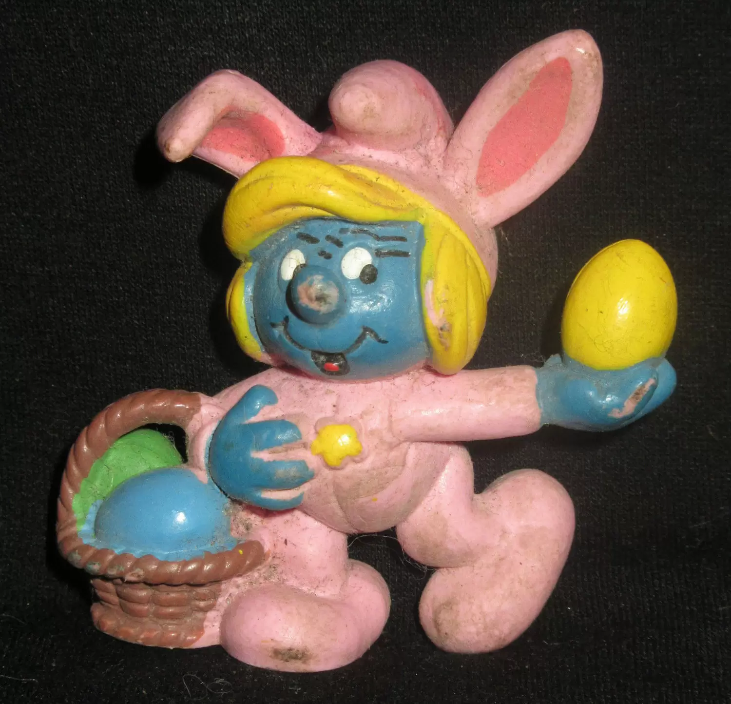 Figurines Schtroumpfs Schleich - Schtroumpfette déguisé en lapin de Pâques