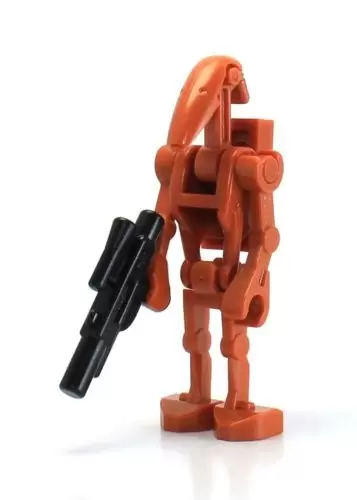Minifigurines LEGO Star Wars - Battle Droid Dark Orange with Back Plate