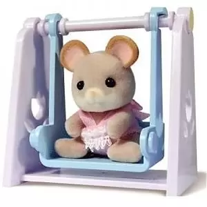 Sylvanian Families (Europe) - Baby Mouse On Swing