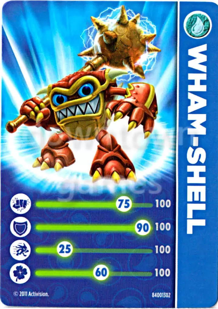 Skylanders Spyro\'s Adventures Cards - Wham Shell