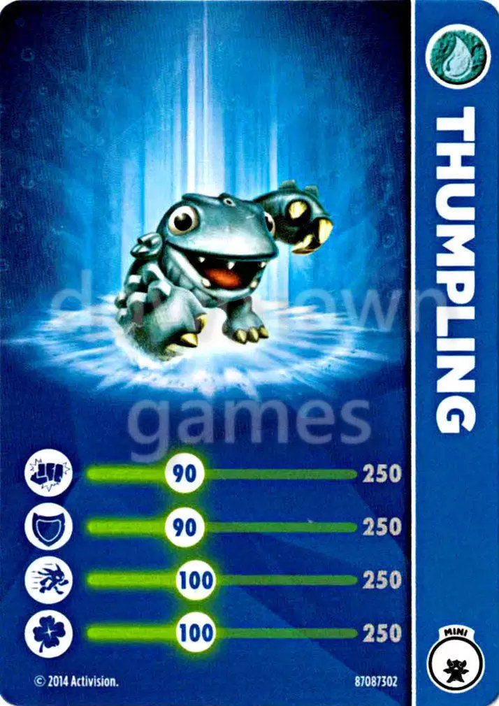 Skylanders Trap Team Cards - Thumpling