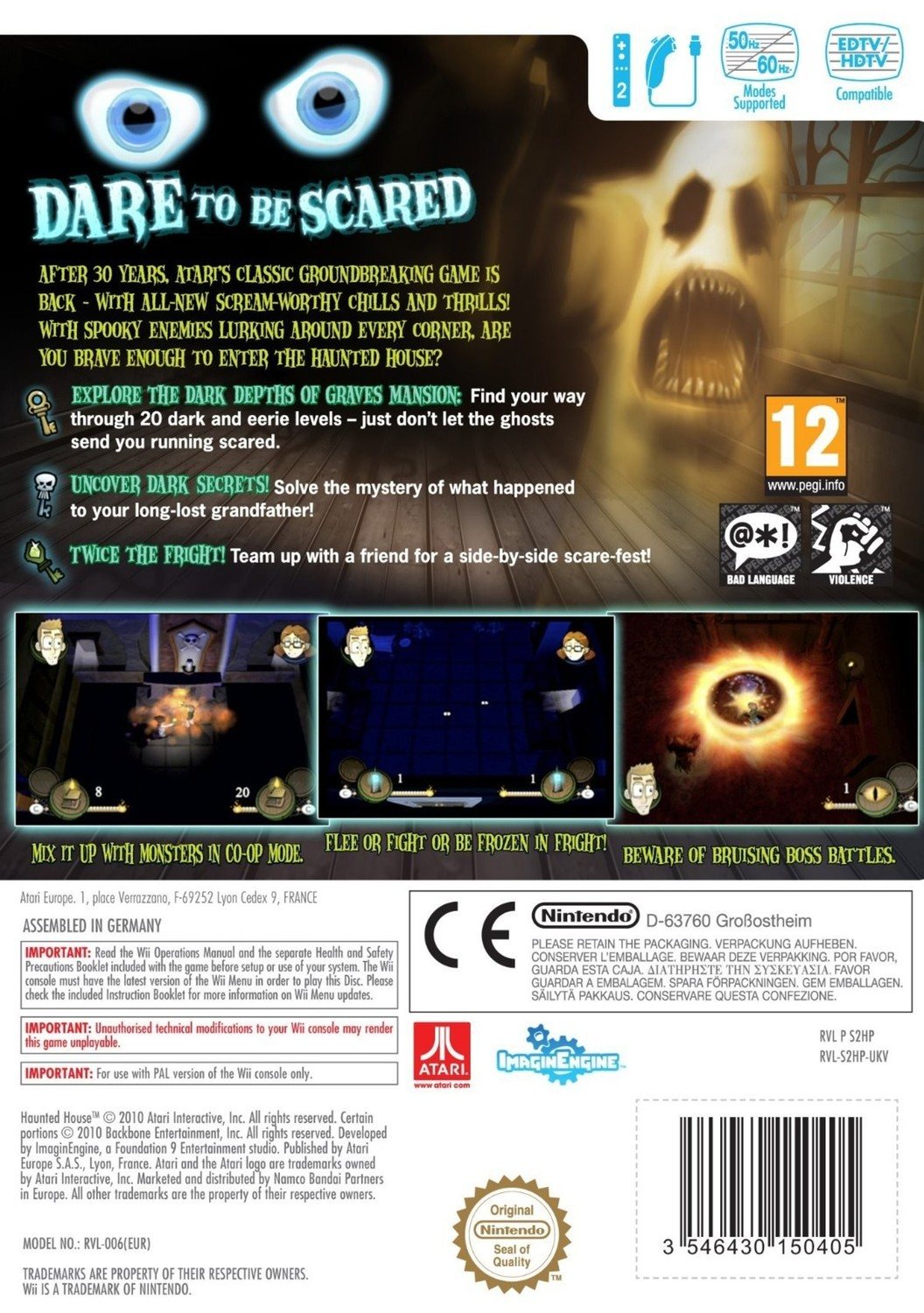 wii haunted house game