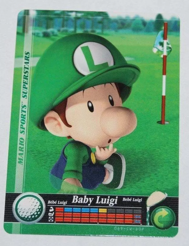 Cartes Mario Sports Superstars - Amiibo - Bébé Luigi (Golf)