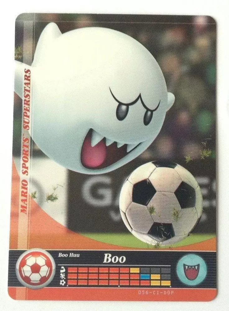 Cartes Mario Sports Superstars - Amiibo - Boo (Soccer)