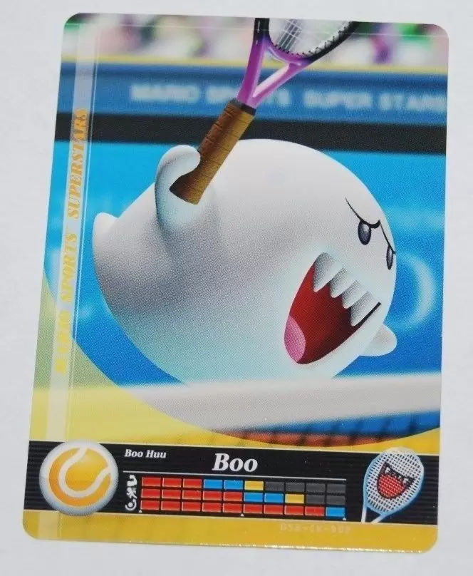 Cartes Mario Sports Superstars - Amiibo - Boo (Tennis)