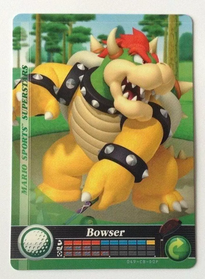 Mario Sports Superstars Cards - Amiibo - Bowser (Golf)