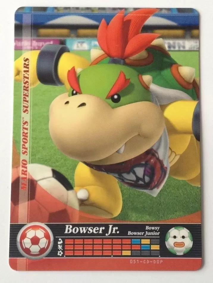 Mario Sports Superstars Cards - Amiibo - Bowser Jr. (Soccer)