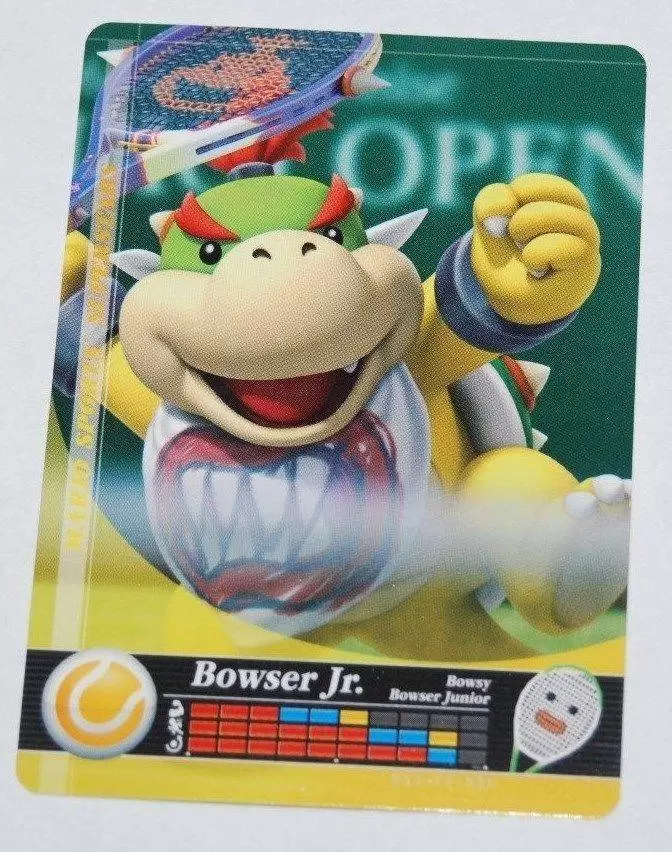 Mario Sports Superstars Cards - Amiibo - Bowser Jr. (Tennis)