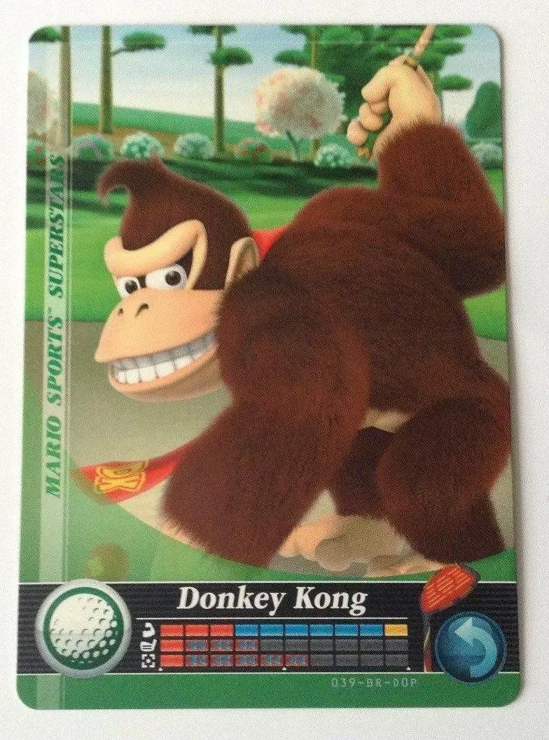 Cartes Mario Sports Superstars - Amiibo - Donkey Kong (Golf)