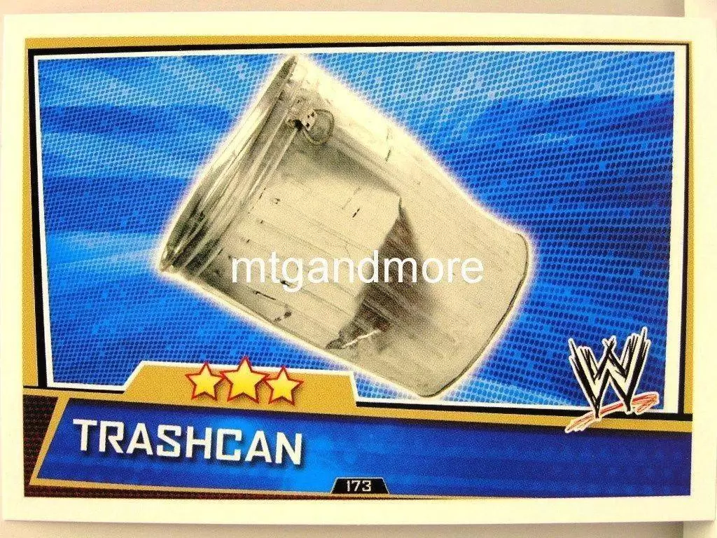 WWE Slam Attax Superstars Trading Cards - Trashcan