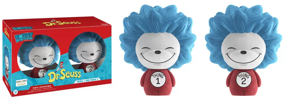 Dorbz - Dr. Seuss - Thing 1 And Thing 2 Flocked 2 pack