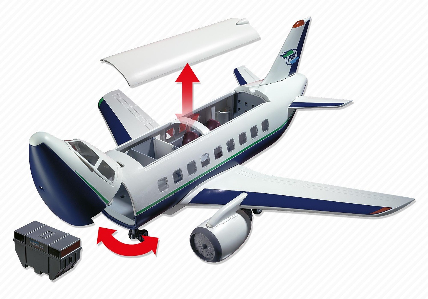playmobil 5261 cargo and passenger aircraft