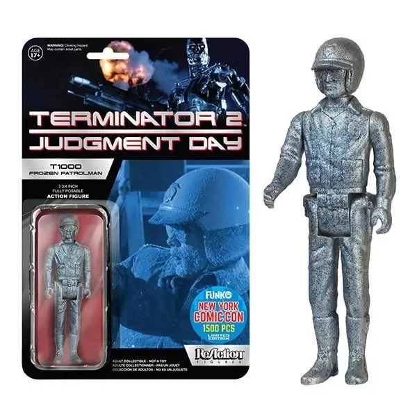 ReAction Figures - Terminator 2 - T1000 Patrolman Frozen Metallic