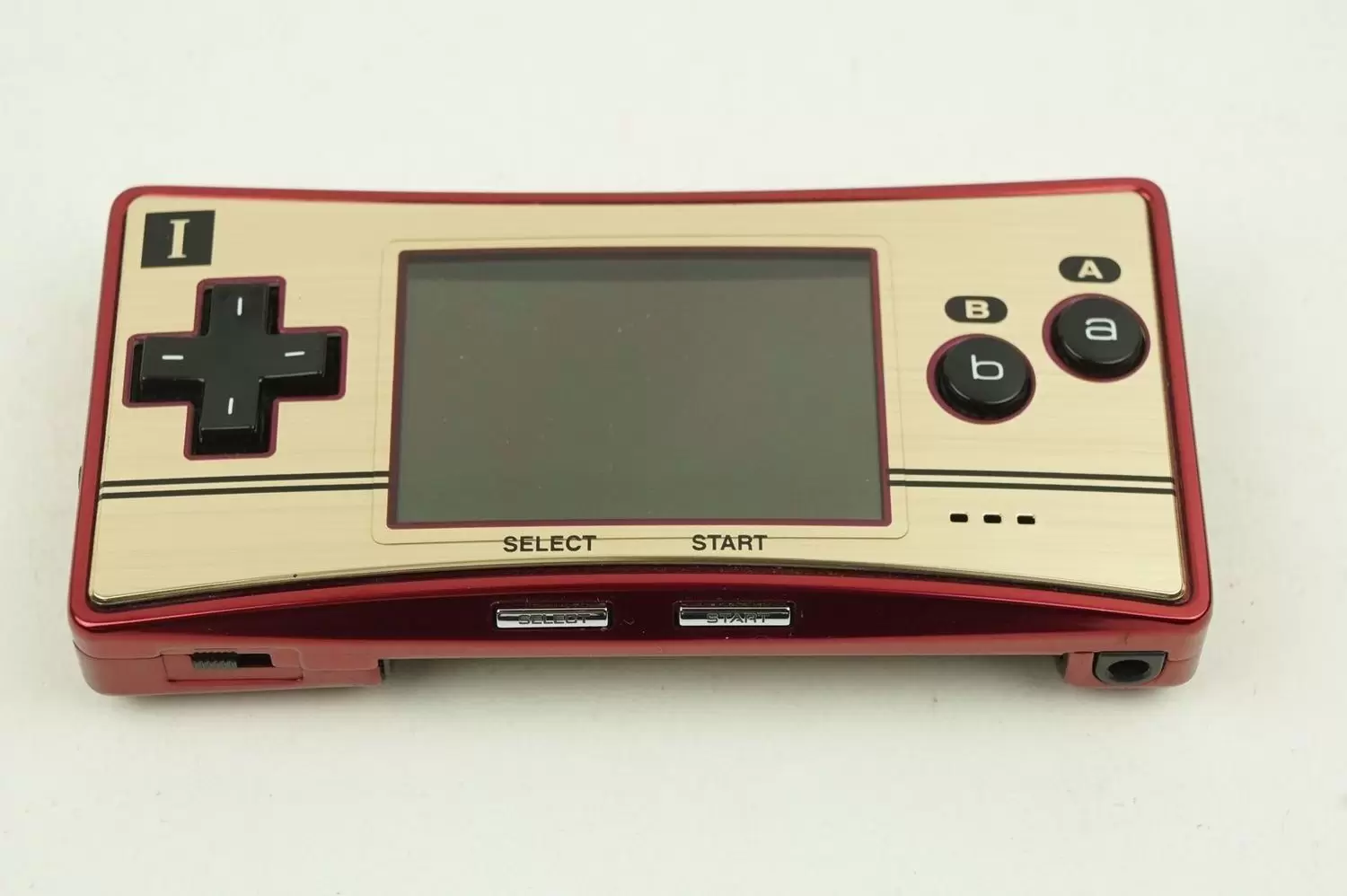 Game Boy Micro - Game Boy Micro 20th Anniversary Edition - Red with Gold Faceplate