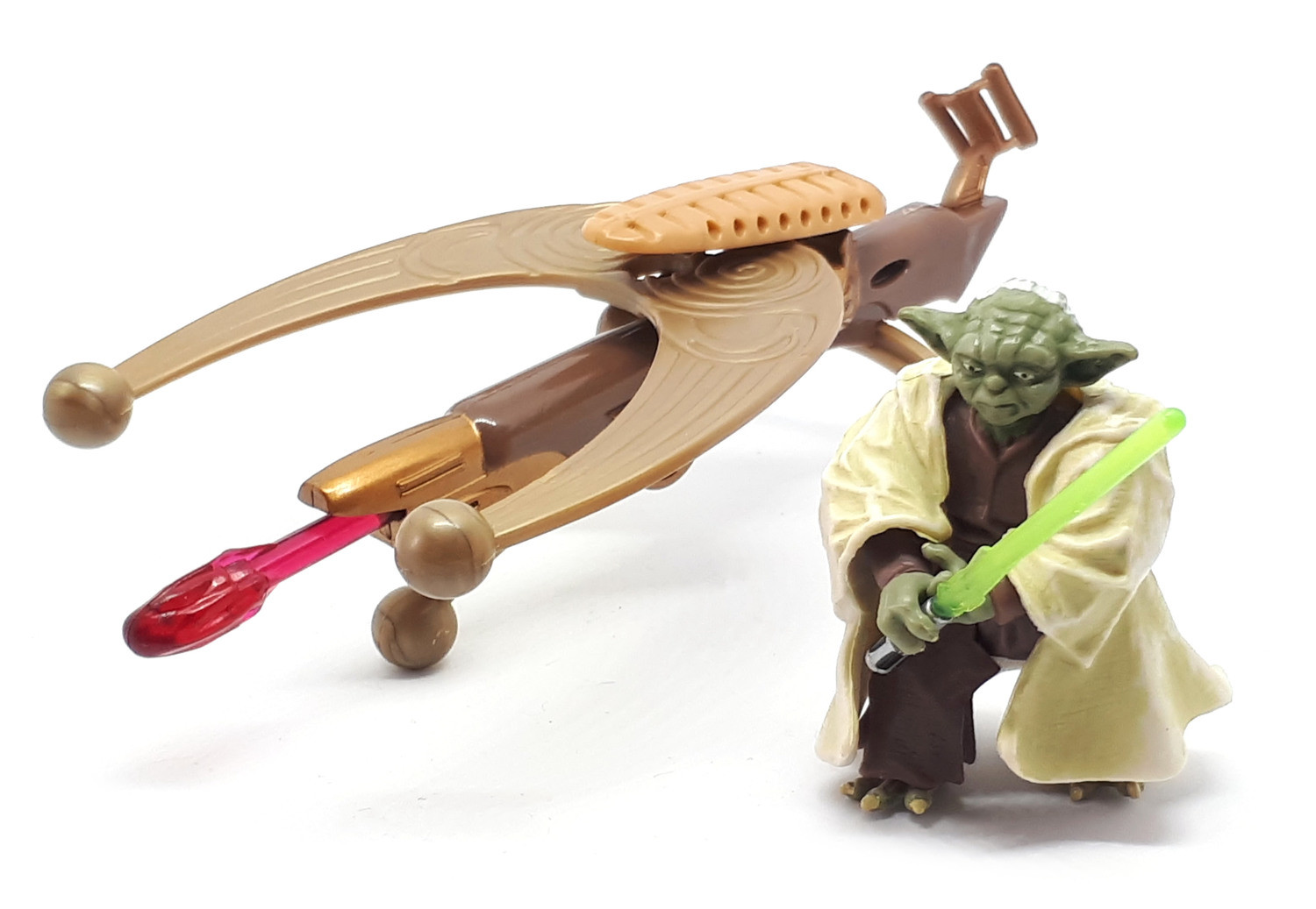 Star Wars Revenge of the Sith Yoda Firing Cannon Action Figure