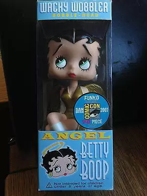 Wacky Wobbler Cartoons - Gold Angel Betty Boop