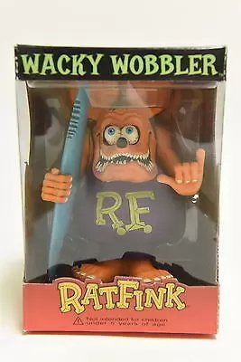 Wacky Wobbler Cartoons - Rat Fink Surfboard Orange