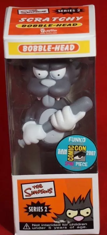 Wacky Wobbler Cartoons - The Simpsons - Series 2 - Scratchy Black and White