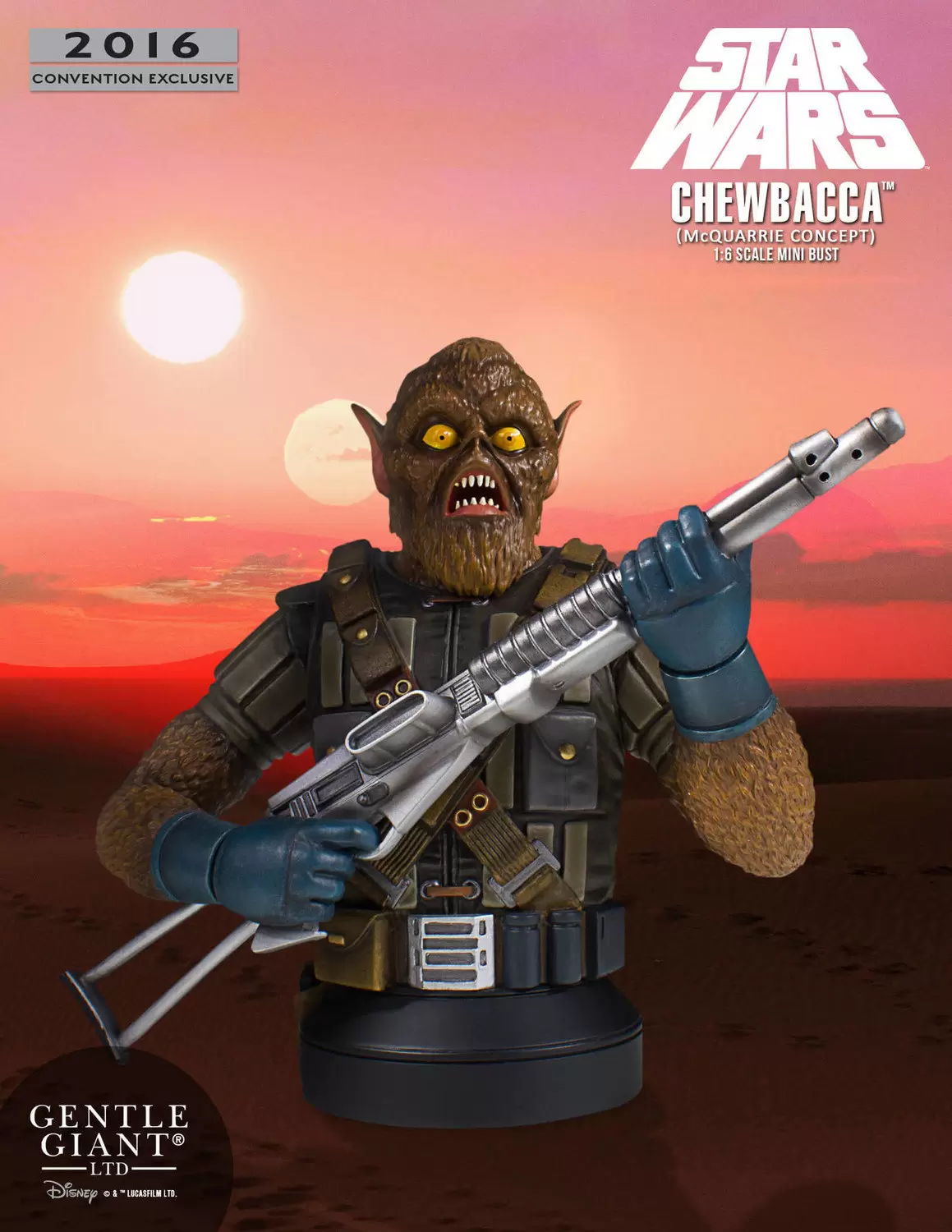 Bustes Gentle Giant - Chewbacca McQuarrie Concept