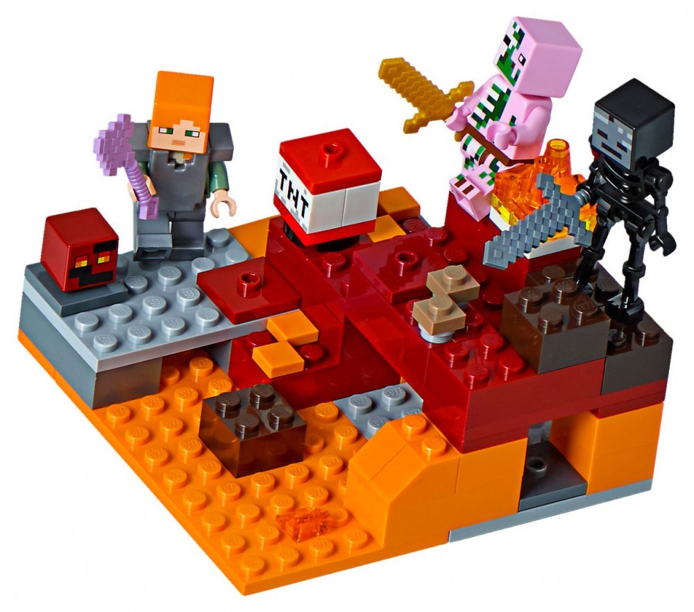 The Nether Fight - LEGO Minecraft set 21139