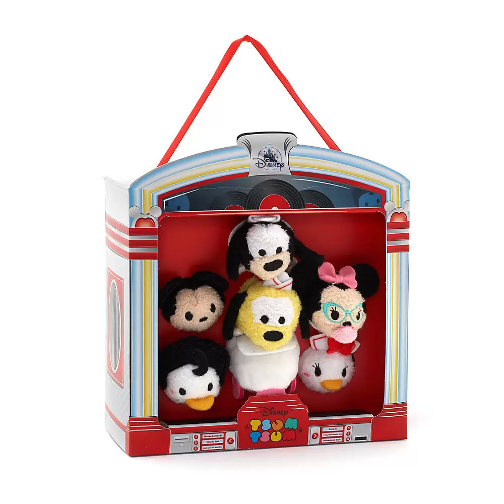 Tsum Tsum Plush Bag And Box Sets - Mickey and Friends, American Dinner Micro Set
