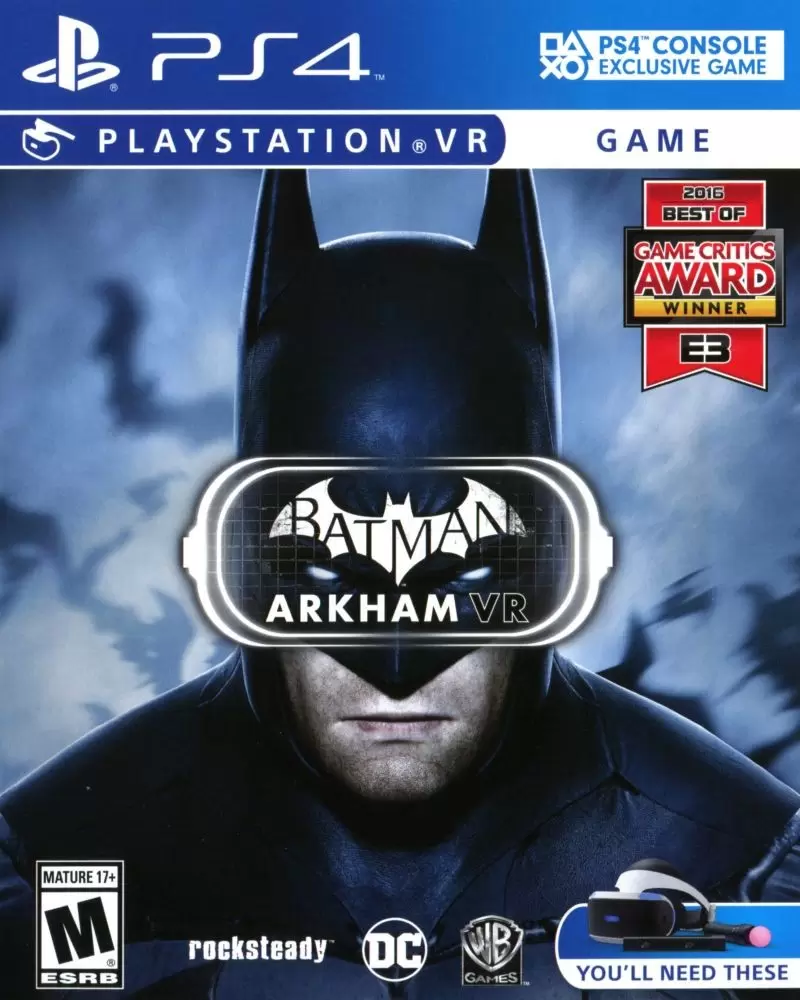 Jeux PS4 - Batman Arkham VR