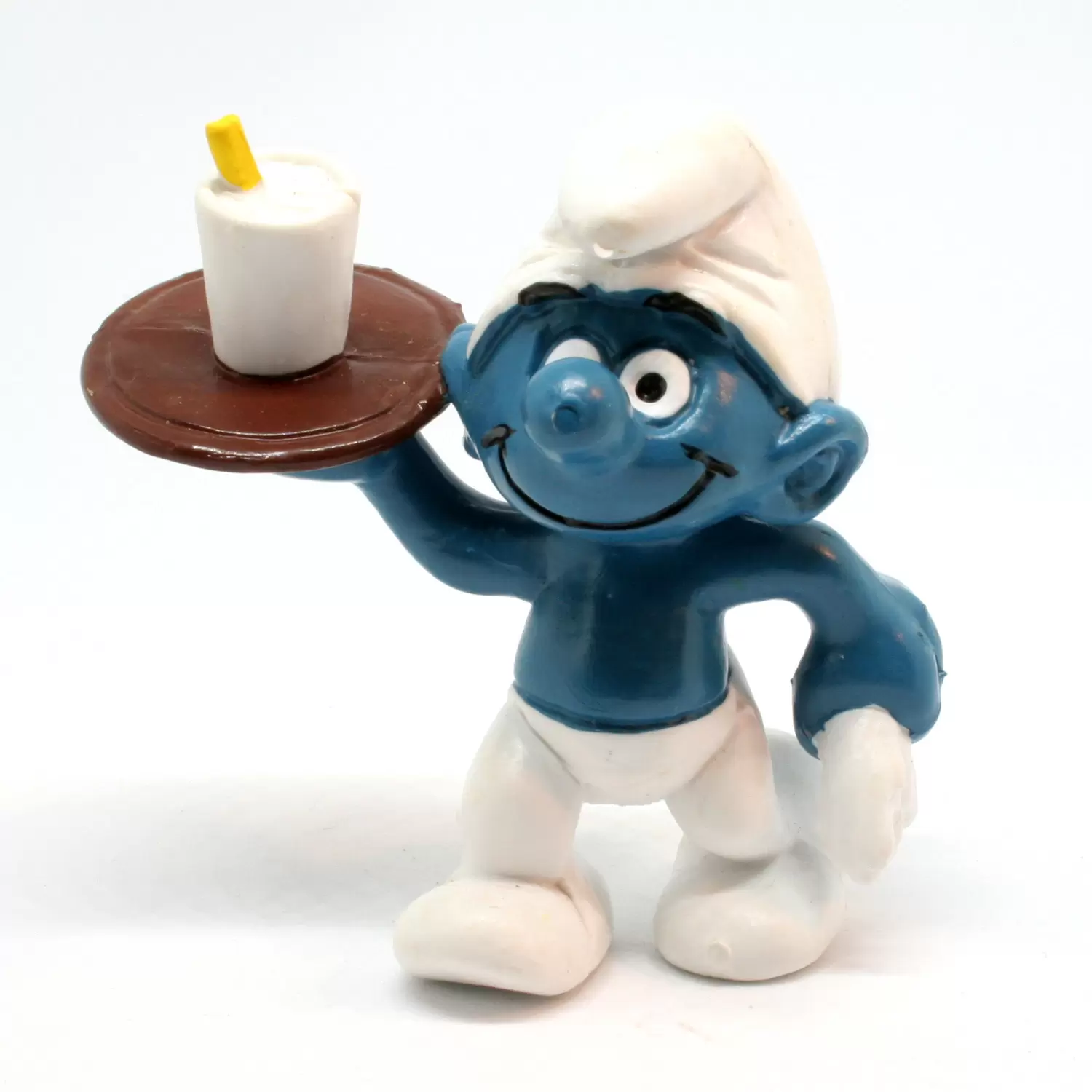 Smurfs figures Schleich - Waiter (white cup)