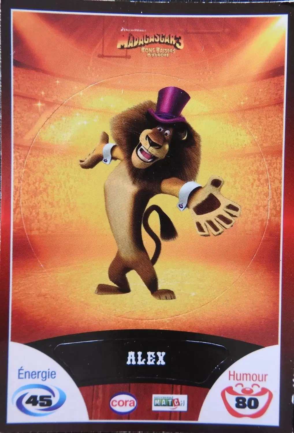 Le Collector Madagascar 3 (CORA / Match) - ALEX - Code