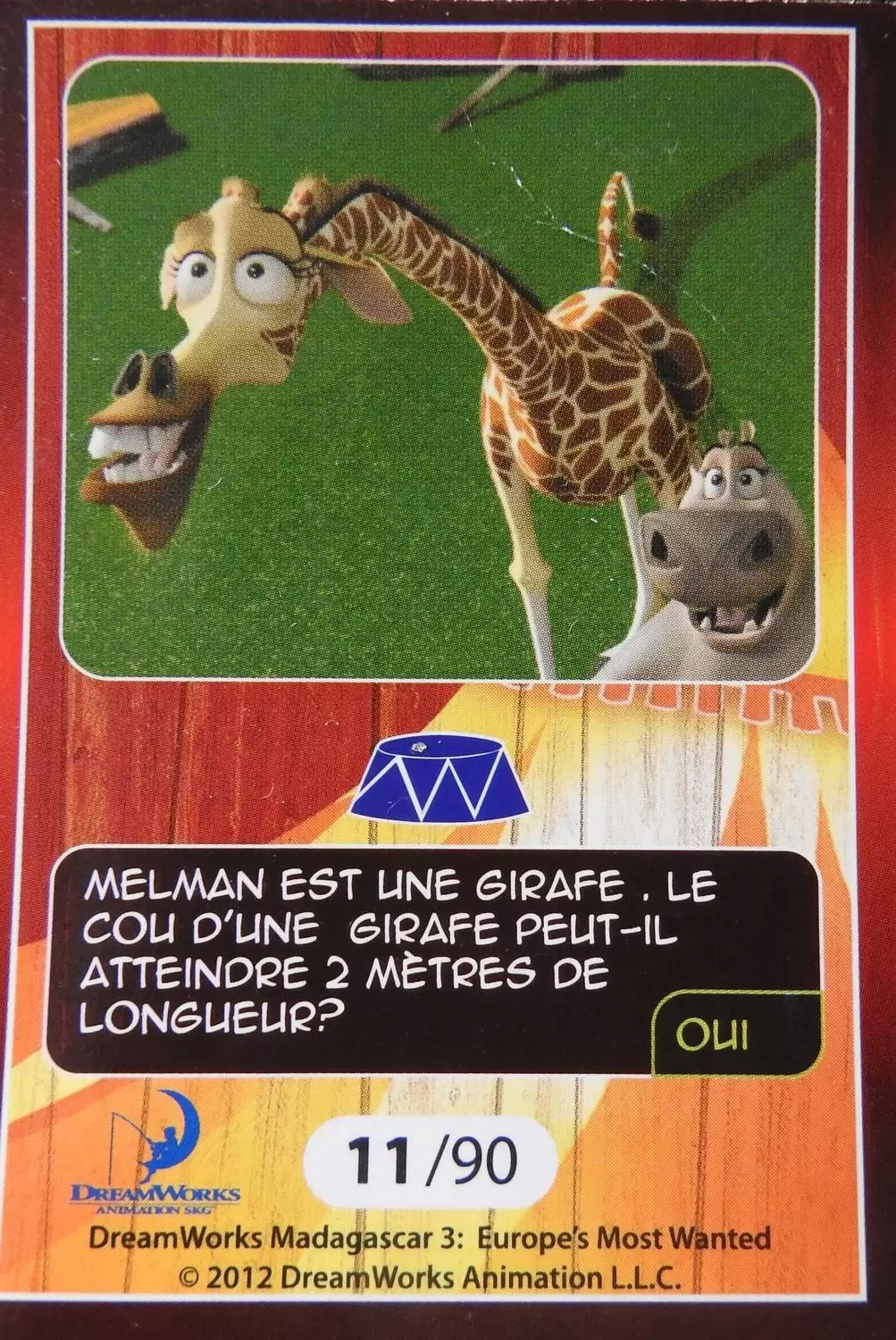 Le Collector Madagascar 3 (CORA / Match) - MELMAN - Question 3