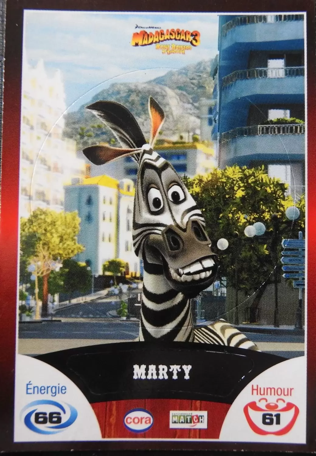 Le Collector Madagascar 3 (CORA / Match) - MARTY - Code