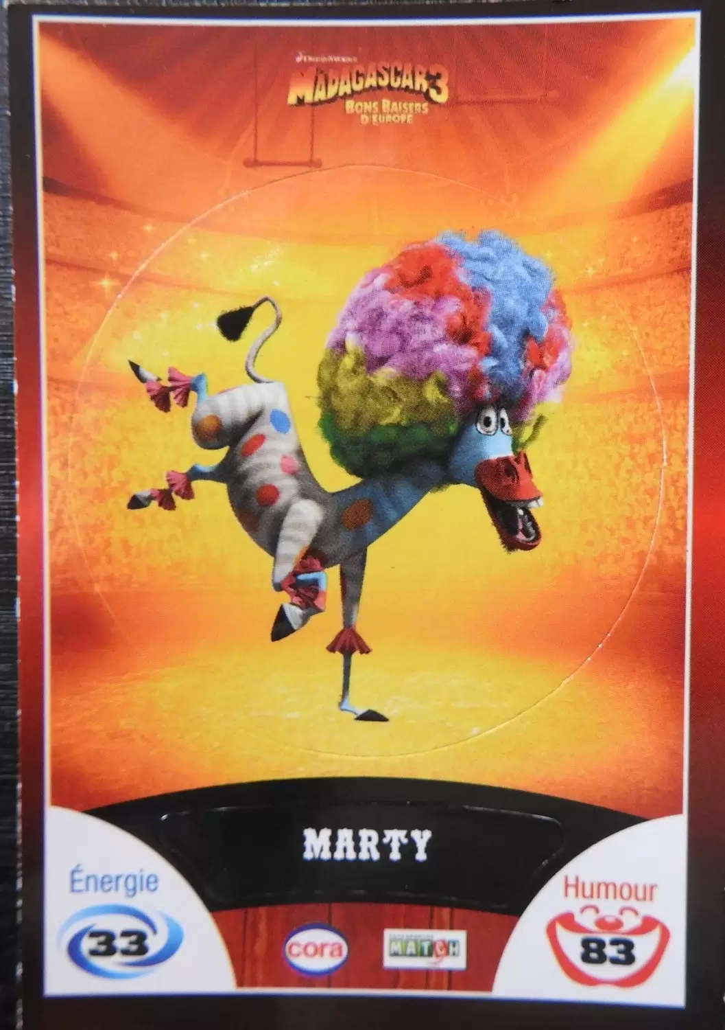 Le Collector Madagascar 3 (CORA / Match) - MARTY - Code