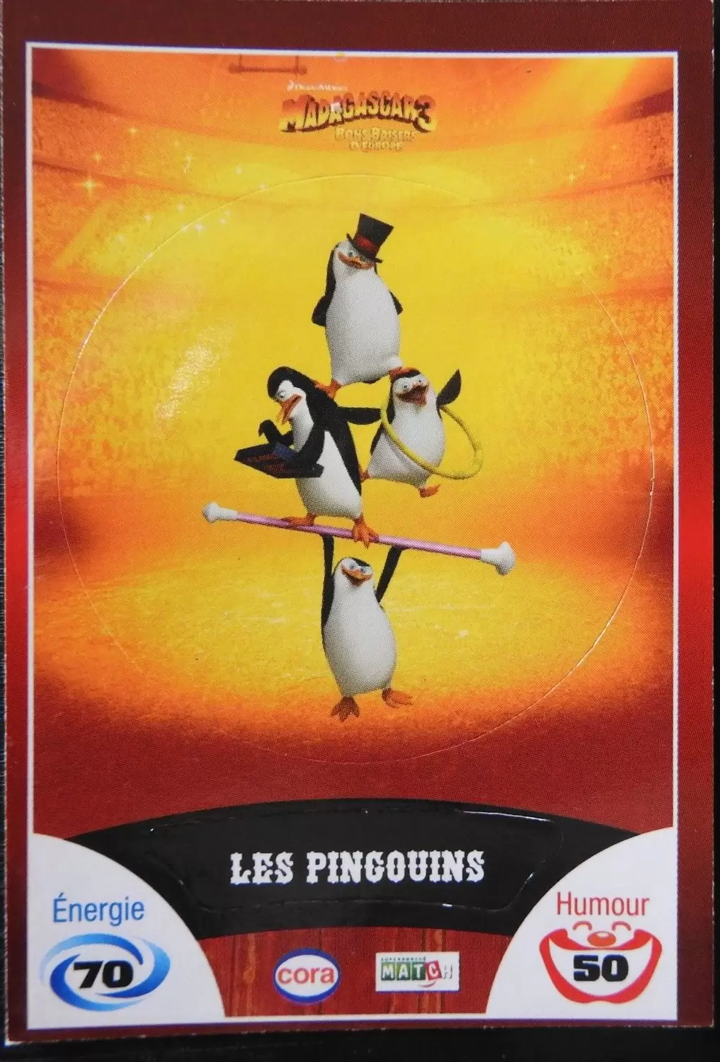 Le Collector Madagascar 3 (CORA / Match) - LES PINGOUINS - Code