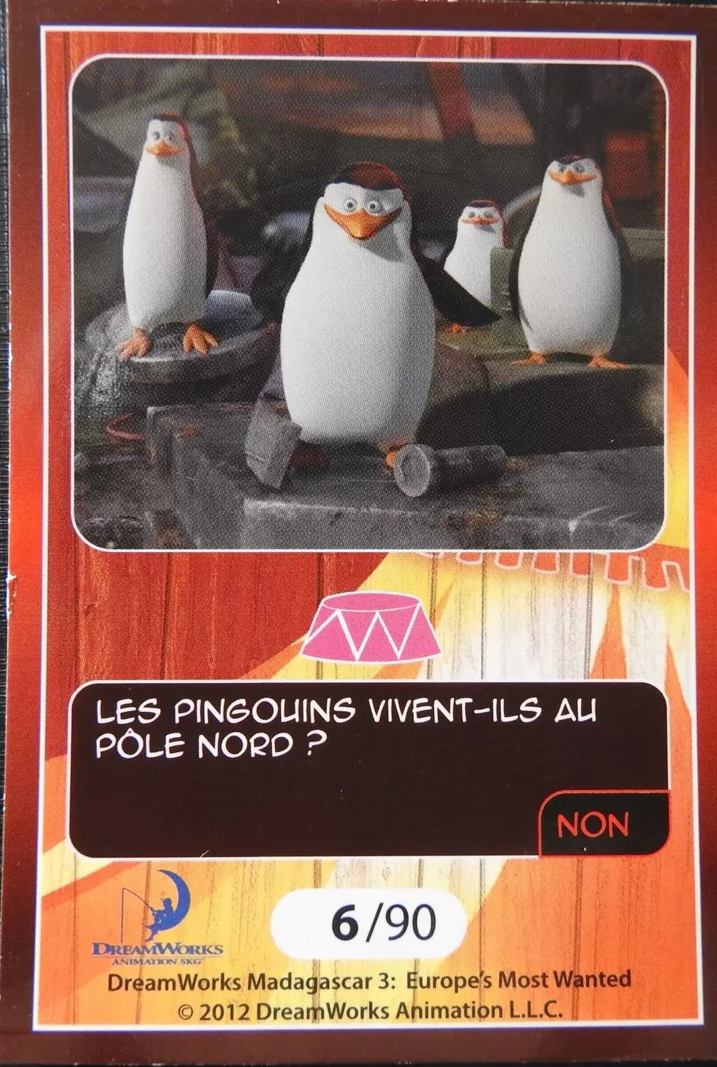 Le Collector Madagascar 3 (CORA / Match) - LES PINGOUINS  - Question 1
