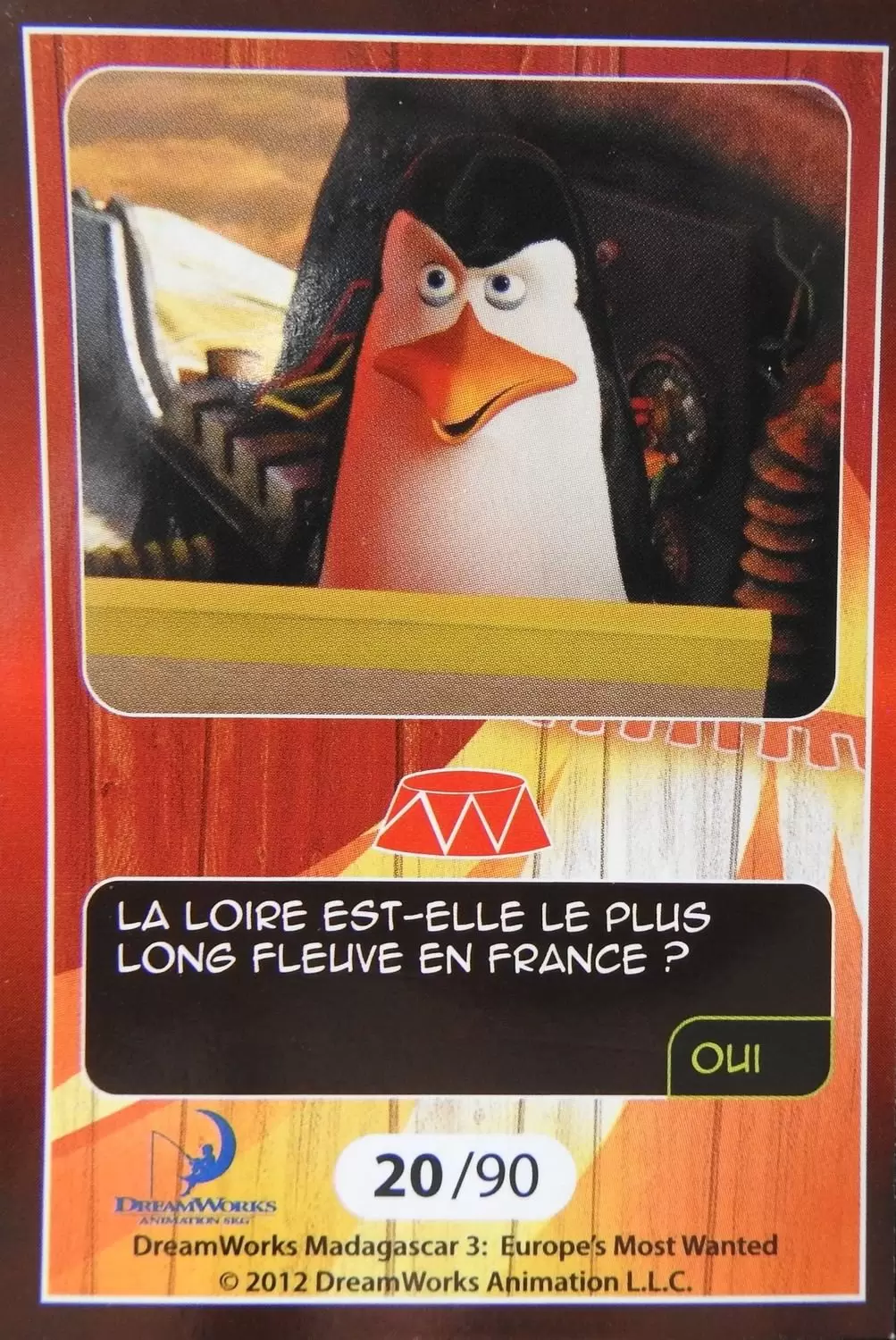 Le Collector Madagascar 3 (CORA / Match) - KOWALSKI - Question 3