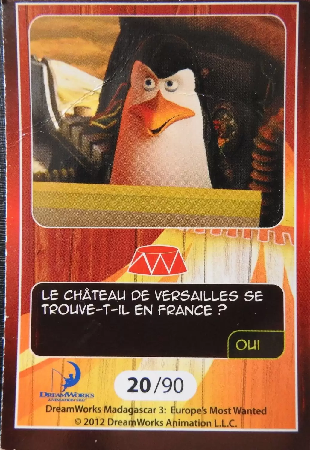 Le Collector Madagascar 3 (CORA / Match) - KOWALSKI - Question 4