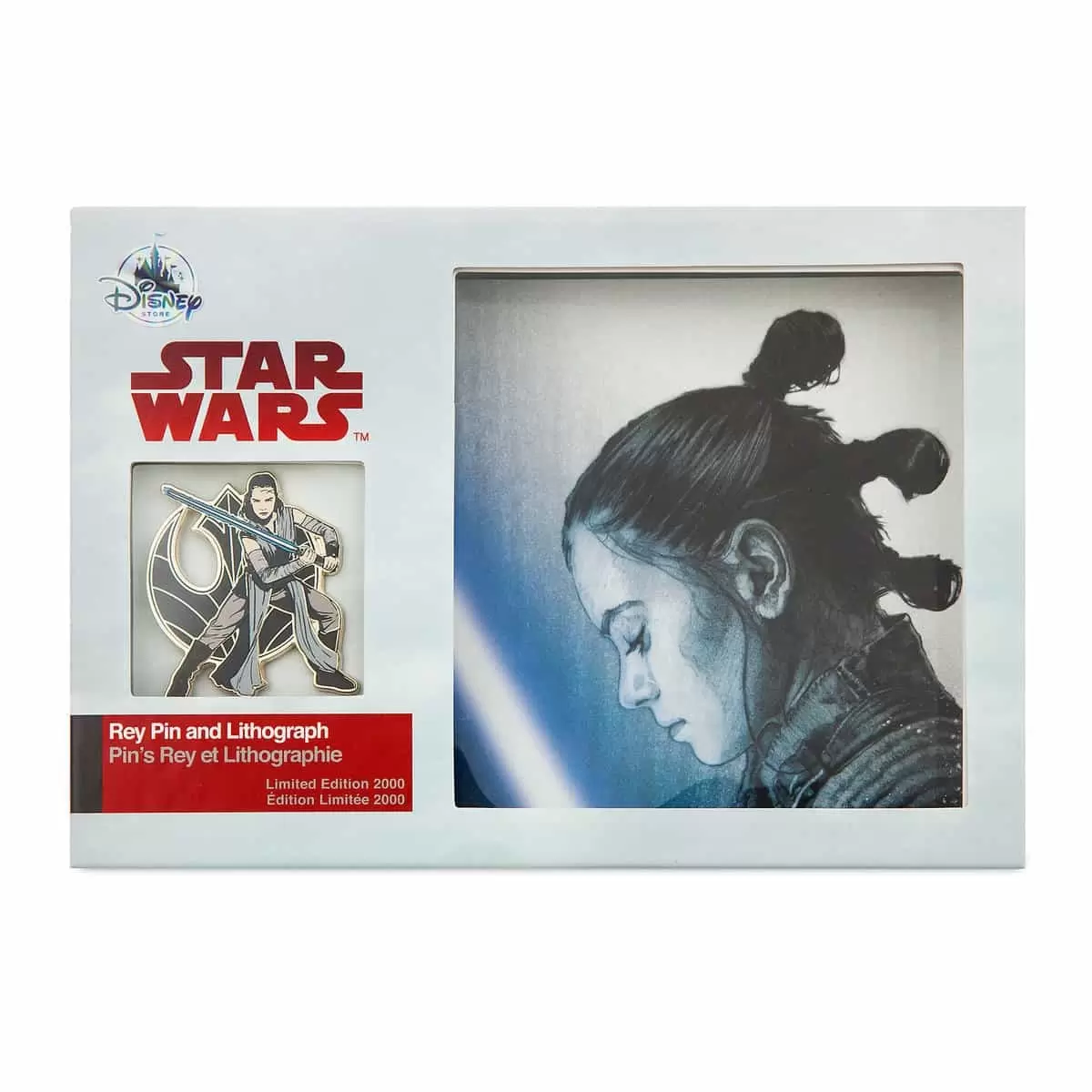 Star Wars - Rey Pin & Lithograph Set