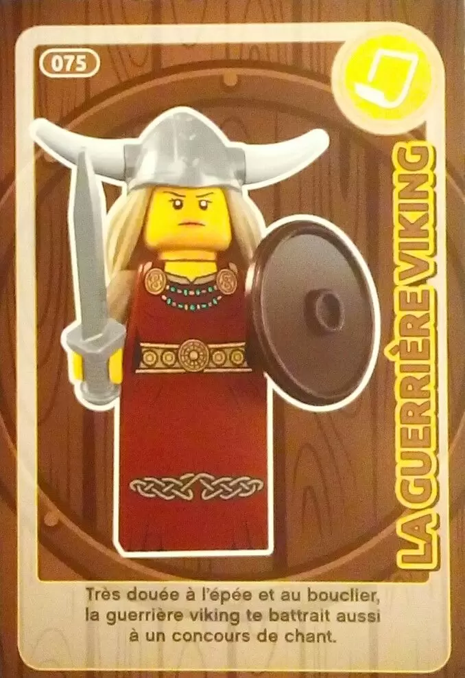 Cartes Lego Auchan : Crée ton Monde - La Guerrière Viking