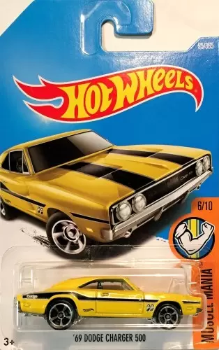 Mainline Hot Wheels - 69 Dodge Charger 500 Muscle Mania