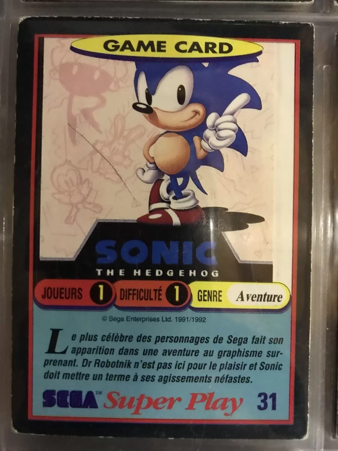 Sega Super Play - Sonic The Hedgehog