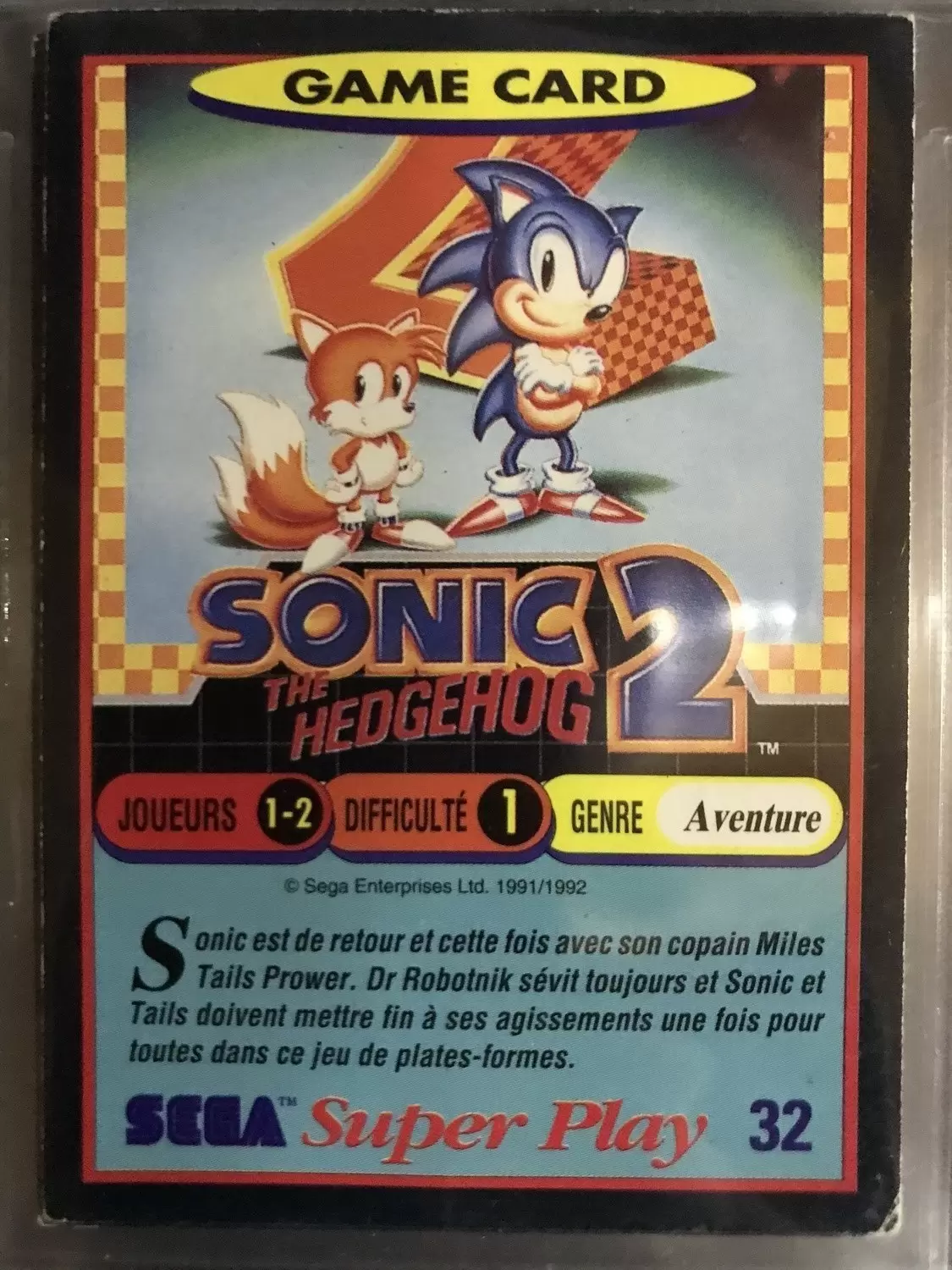 Sega Super Play - Sonic The Hedgehog 2