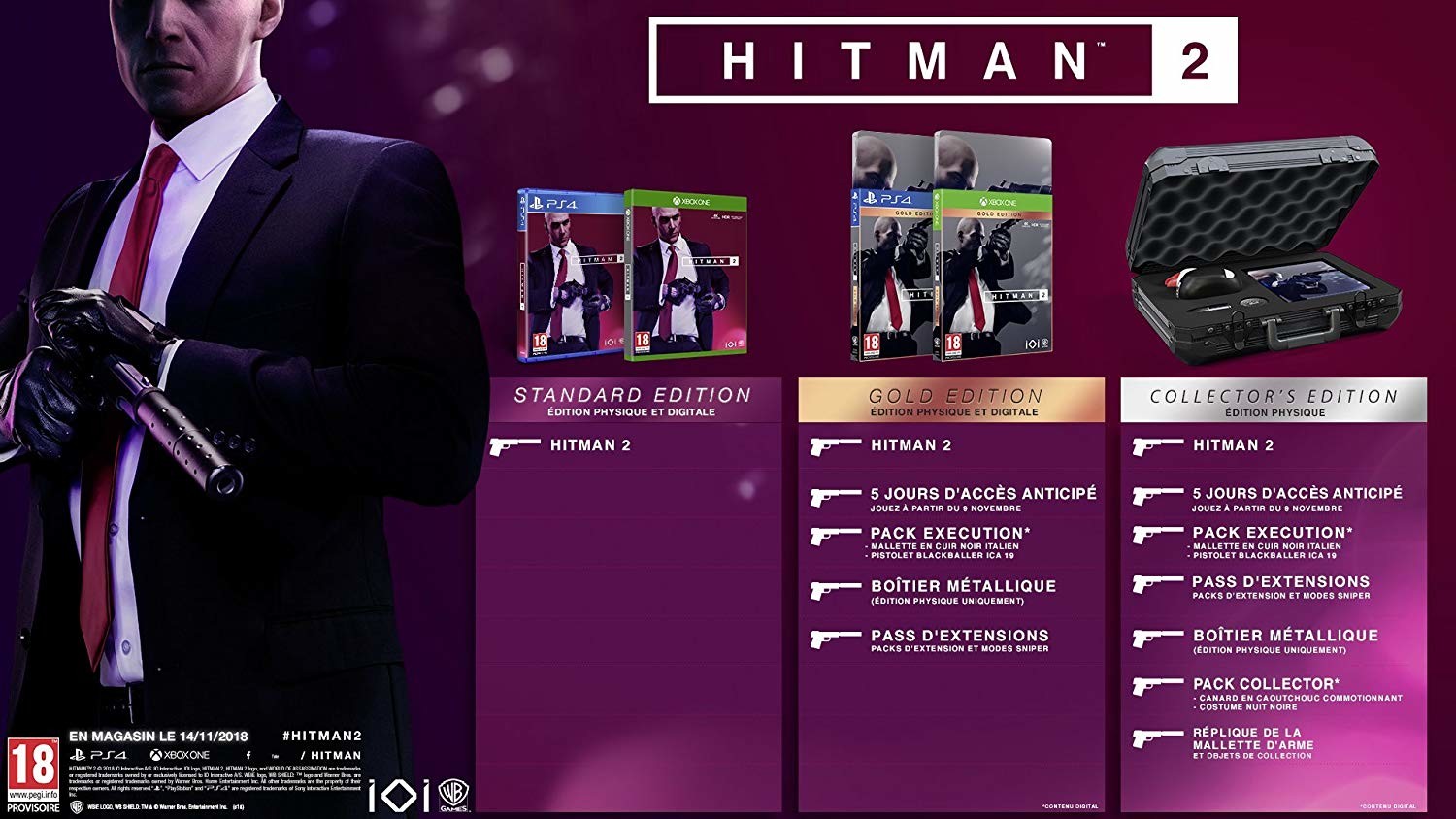 Hitman 2 купить. Хитман 2 ПС 4 Голд эдишн. Hitman 2 Gold Edition обложка. Хитман 2 Gold Edition Xbox one. PLAYSTATION 4 komplekt Hitman 2.