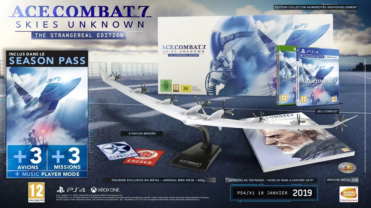 Jeux PS4 - Ace Combat 7 Skies Unknown - The Strangereal Edition