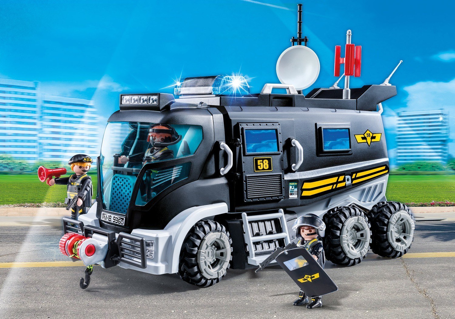 playmobil elite police truck