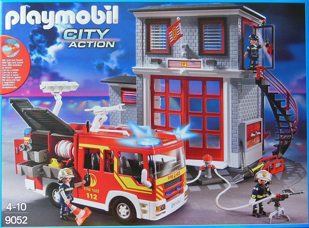 playmobil city action fire station 9052
