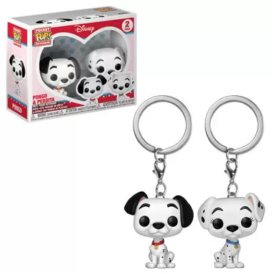 Disney - POP! Keychain - 101 Dalmatians - Pongo & Perdita 2 Pack