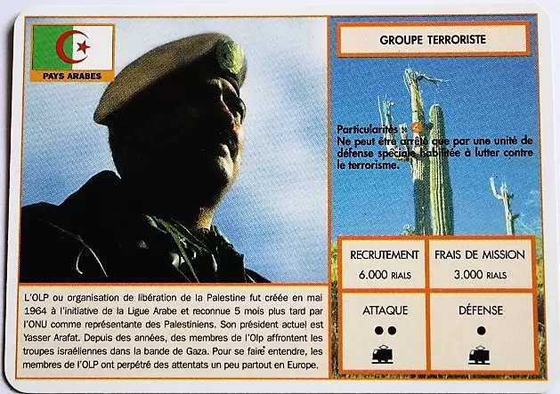 Operation Blast - Pays Arabes - Groupe terroriste
