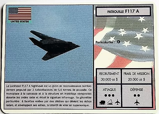 Operation Blast - United States - Patrouille F117A