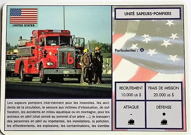 Operation Blast - United States - Unité sapeurs pompiers