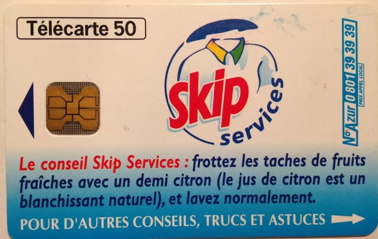 Télécartes - Skip services