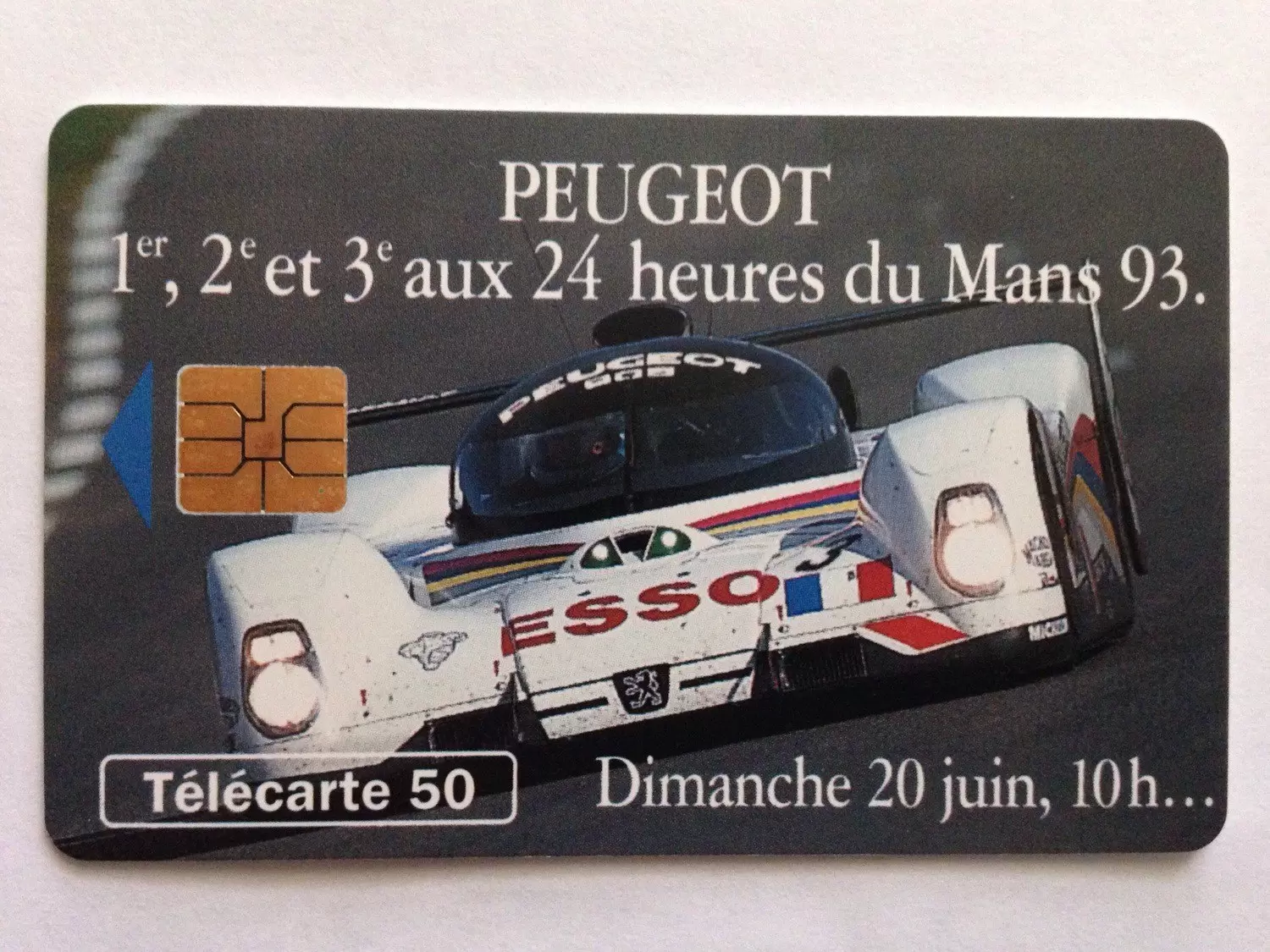 Télécartes - Peugeot - 24 heures du Mans en 93